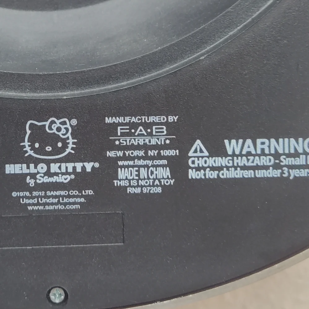 Sanrio Hello Kitty Pink Metallic Alarm Clock 2012